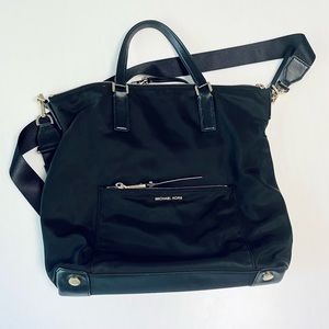 Michael Kors Black Nylon Tote - Crossbody Bag